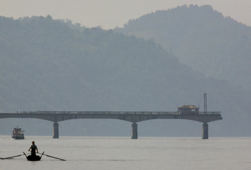 Broken Bridge in Yalu River