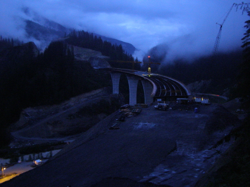 Kicking Horse Canyon New Park Bridge